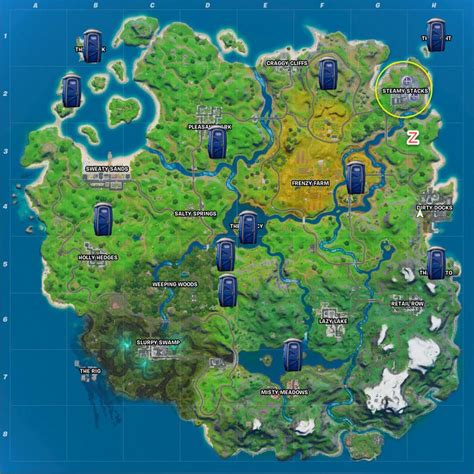 ‘Fortnite’ Secret Passage Locations: Where To Ride The Steamy Stacks, A Zipline And Use A Secret ...