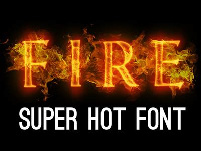 Fire font by ArtLoft - Dribbble