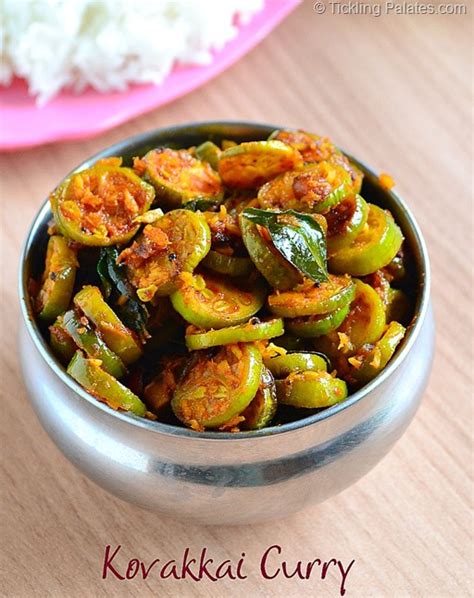 Kovakkai (Tindora/Dondakaya) Curry Recipe | South Indian Side Dish Recipes - Tickling Palates