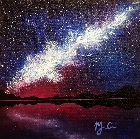 How to Paint a Star-filled Night Sky | Sky painting, Night sky painting ...