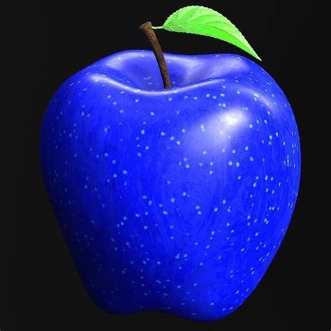 Blue Apple Fruit 3D model | CGTrader