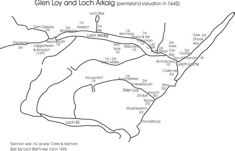 Loch Arkaig & Glen Loy Pennyland Map | Land Assessment Scotland