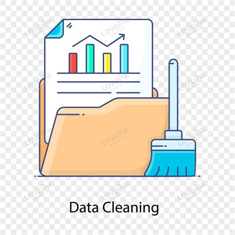 Flat Outline Concept Icon Of Data Cleaning, Icon, Data Cleaning, Concept Icon PNG Image Free ...