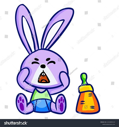 Crying Baby Bunny Vector Graphics Stock Vector (Royalty Free ...