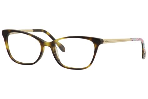 Lilly Pulitzer Women's Eyeglasses Selma TO Tortoise Full Rim Optical Frame 51mm | EyeSpecs.com