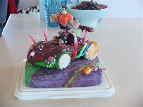 Wreck it Ralph Vanellope car cake | Car cake, Cake, Kids party