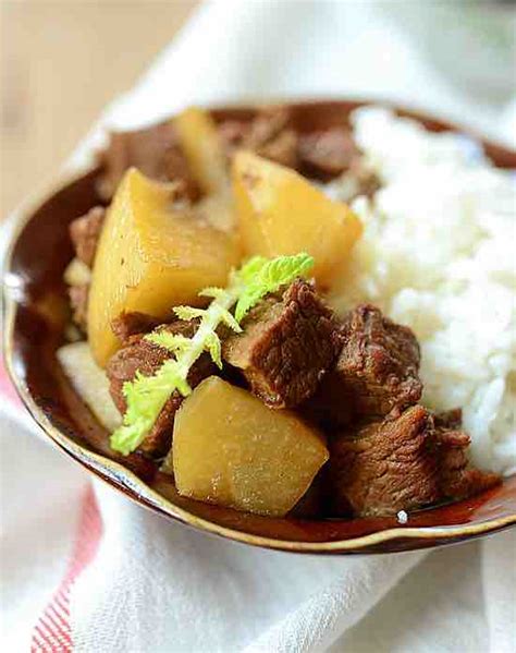 White Turnip Beef Stew – Authentic Chinese Food Recipes Blog