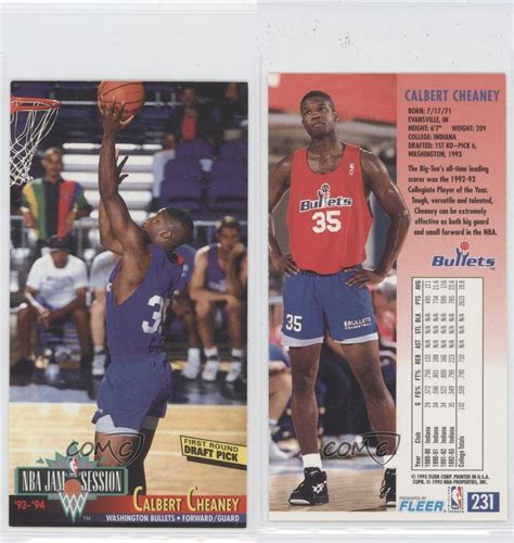 1993-94 NBA Jam Session #231 Calbert Cheaney Washington Bullets ...