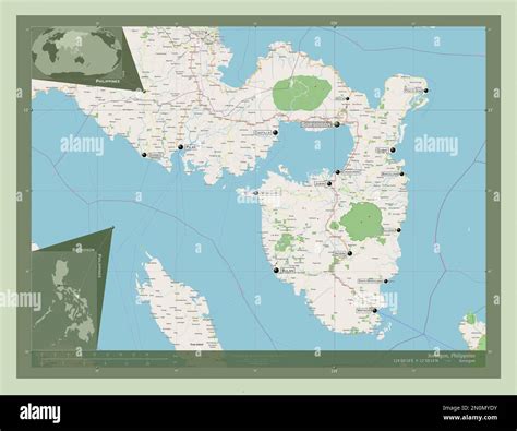 Sorsogon, province of Philippines. Open Street Map. Locations and names ...