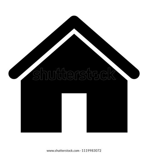 Home Vector Icon House Symbol Simple: vector de stock (libre de regalías) 1119983072 | Shutterstock