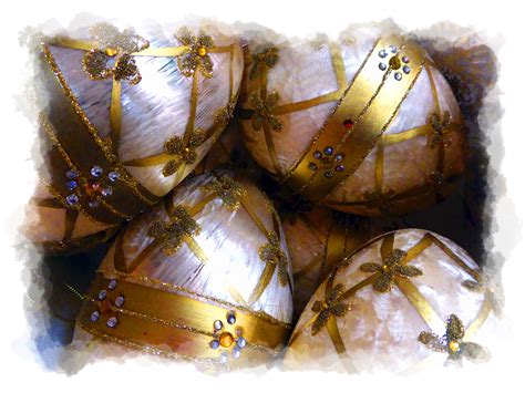 Christmas Eggs Ornaments - Gold Free Stock Photo - Public Domain Pictures