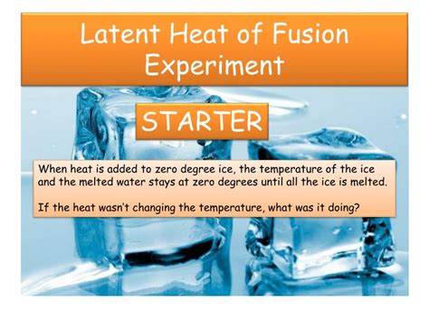 PPT - Latent Heat of Fusion Experiment PowerPoint Presentation, free download - ID:1869010