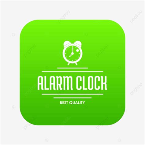 Red Alarm Clock Vector Art PNG, Alarm Clock Icon Green Vector Isolated On White Background ...