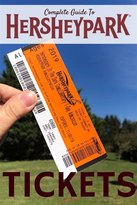 Does Hersheypark Have Evening Tickets - Travel Tickets