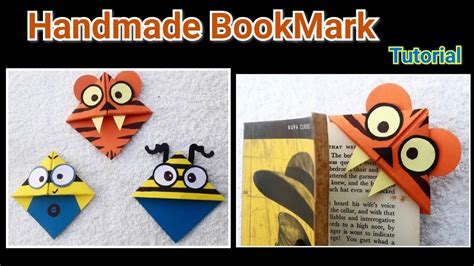 Easy Handmade Bookmarks Tutorial, DIY Bookmarks, Craft Ideas