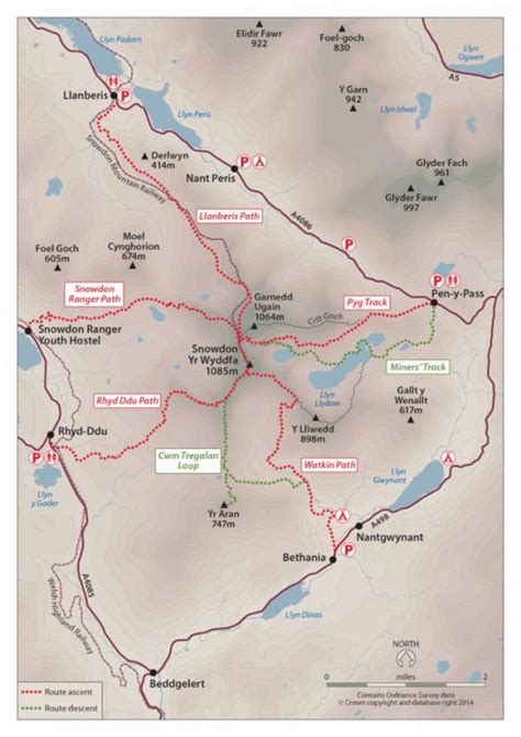 Snowdonia Mountain Map Tick List Map Of Snowdonia | ubicaciondepersonas.cdmx.gob.mx