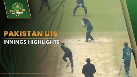 Pakistan U19 Innings Highlights | Pakistan U19 vs Bangladesh U19 3rd ...