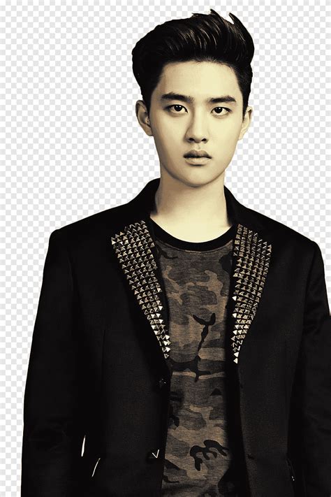 RENDER EXO for Ivy Club Poster, man in black blazer with metal studded collar, png | PNGEgg