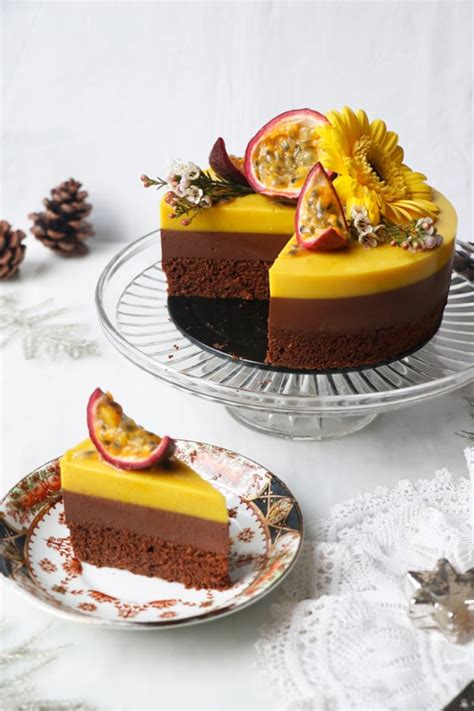 Chocolate Passion Fruit Entremet Cake (vegan & gluten-free) - Nirvana ...