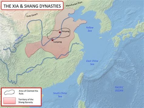 China - Xia and Shang Dynasties Map | Map of the early Xia a… | Flickr