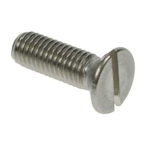 Slotted Countersunk Machine Screws Stainless Steel [Grade 316 A4]