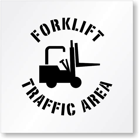 Forklift Stencils | Forklift Safety Stencils