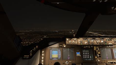 Boeing 747-800 night approach into Houston : r/MicrosoftFlightSim