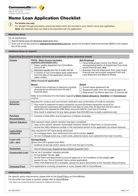 FREE 3+ Bank Loan Application Form and Checklist Forms in PDF