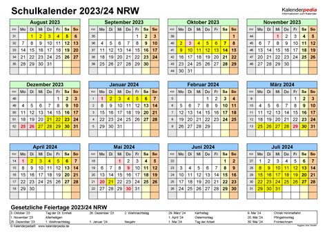 Ferien Sommerferien 2023 Nrw Kalender Zum Ausdrucken - Bank2home.com