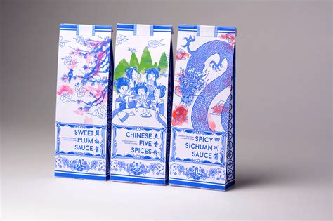 美味中国 － Chinese Porcelain Inspired Spice Packaging on Behance