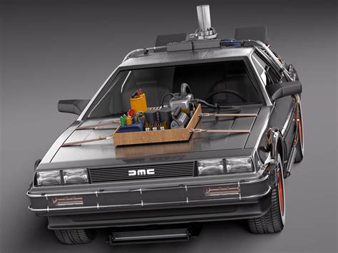 Back To The Future 3 DeLorean - 3D Model by SQUIR