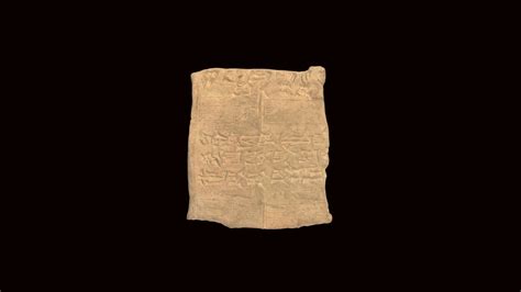 Cuneiform Tablet HMANE1909.5.2 - 3D model by Harvard Museum of the ...