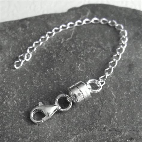 Magnetic Necklace Extender Silver Disability Aid Clasp - Etsy