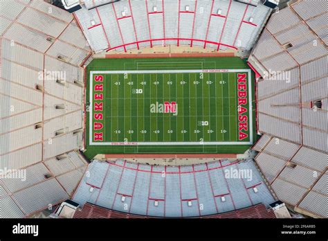 Memorial Stadium, Football Field, University of Nebraska Cornhuskers ...