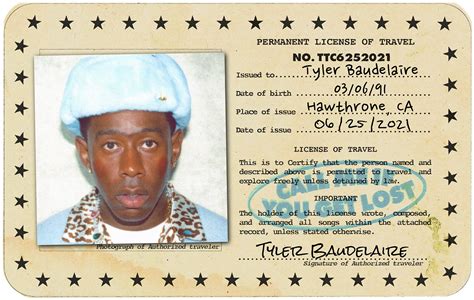 Buy Call me if You get Lost (Tyler The Creator) Album Real ID Card (Yellow) Online at ...