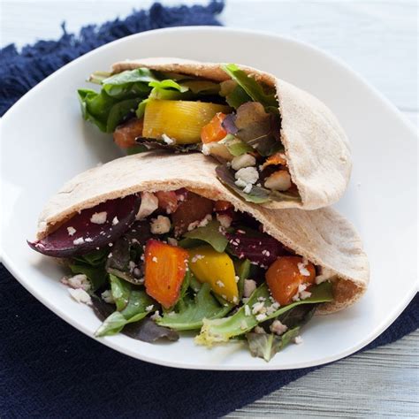 Roasted Veggie & Hummus Pita Pockets Recipe - EatingWell