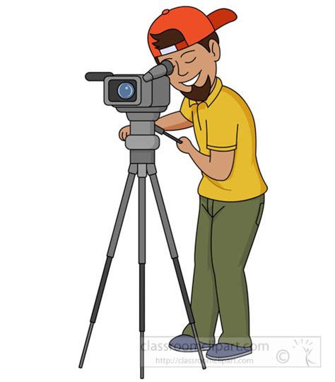 Camera Clipart- video-cameraman-clipart - Classroom Clipart