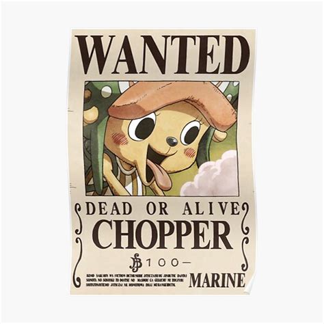 "Chopper Bounty" Poster for Sale by KarissabBarraza | Redbubble