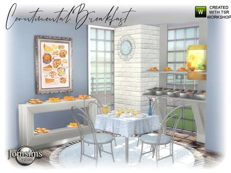 The Sims Resource - Continental Breakfast Dining Room