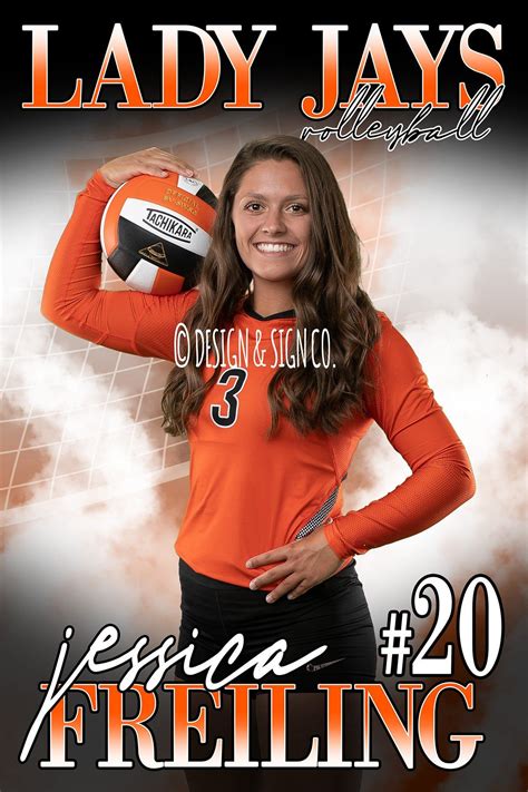 VOLLEYBALL TEMPLATE Photoshop Sports Senior Banner Template ...