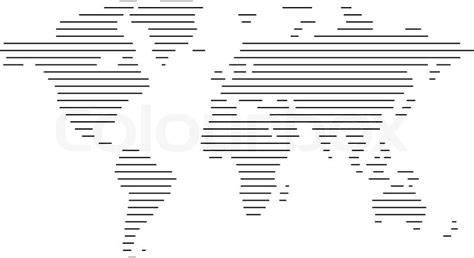 World map of lines | Stock vector | Colourbox