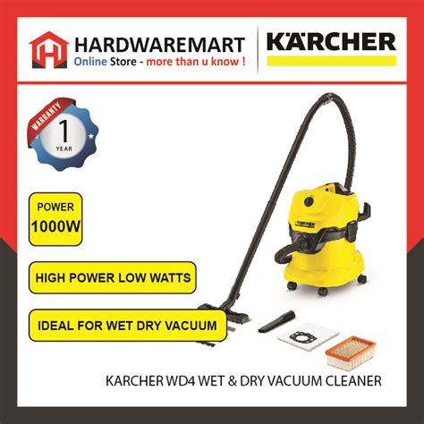 Karcher WD4 Wet & Dry Vacuum Cleaner - Karcher Vacuum Cleaner ...