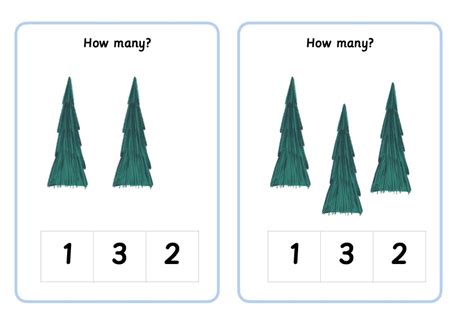 1-6 subitising winter counting for kids (with numbers) - Printable Teaching Resources - Print ...