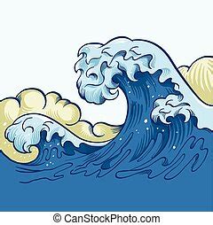 Big wave Clip Art Vector and Illustration. 3,941 Big wave clipart ...