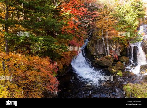 Waterfall in Nikko Stock Photo - Alamy