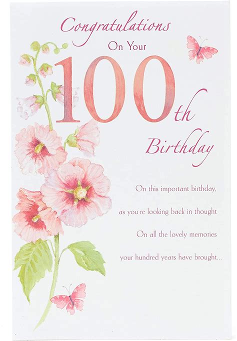 Happy 100th Birthday Card Printable