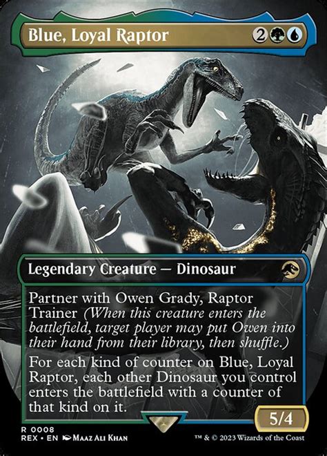 Owen grady + blue, loyal raptor idea : r/EDH