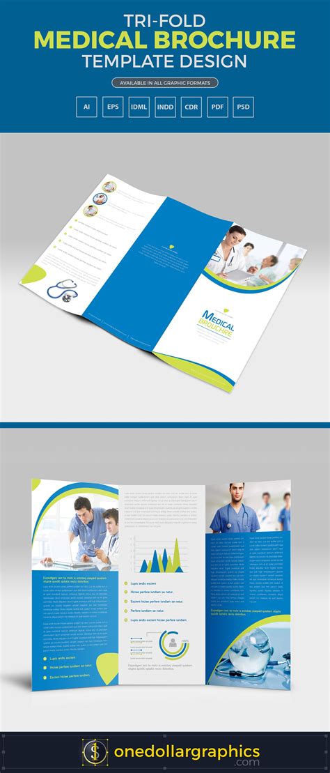 Tri-Fold Medical Brochure Template Design in Ai, EPS, PDF, CDR, PDF, INDD & IDML Formats ...