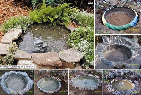 Couldn't find this exact pond DIY instructions but it should be pretty clear from the photo ...