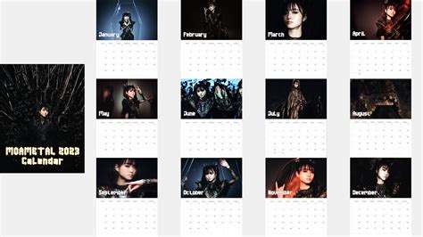 Moametal Calendar 2023 by lonewolfsg on DeviantArt